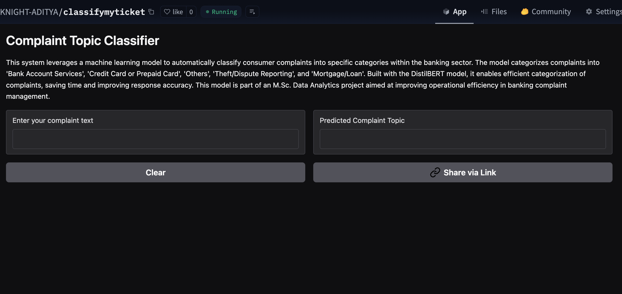 Banking Complaint Classifier